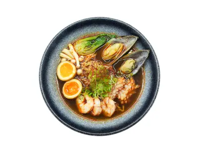 <b style="color: orange">57 | </b> Sichuan-Style Ramen Seafood